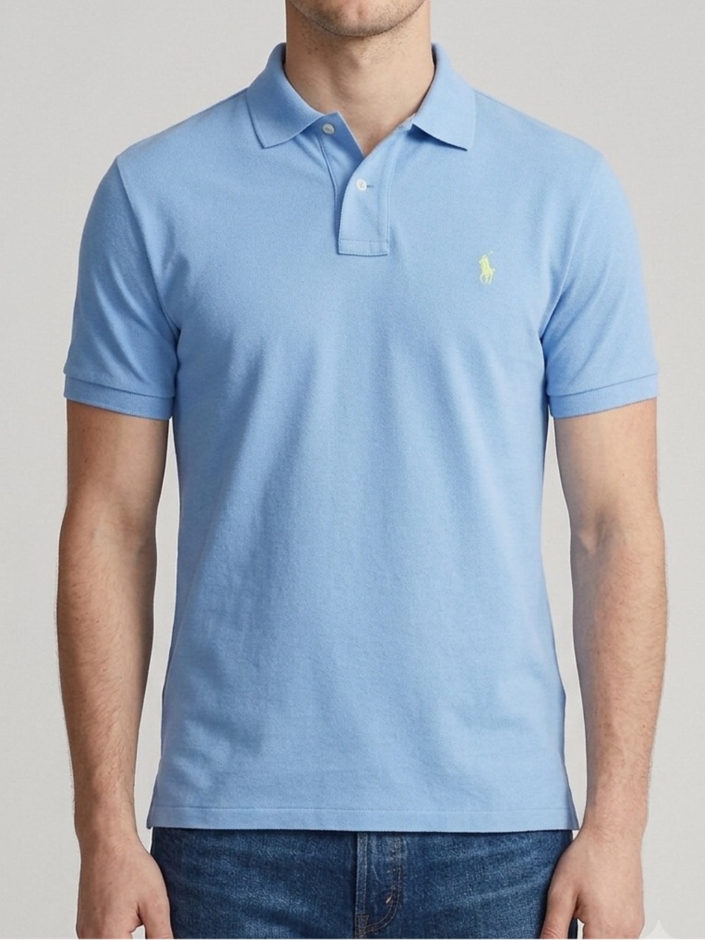Polo Ralph Lauren Short Sleeve Polo Shirt Light Blue Size Small